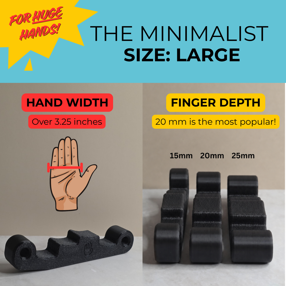 The Minimalist - Pocket Sized Hangboard