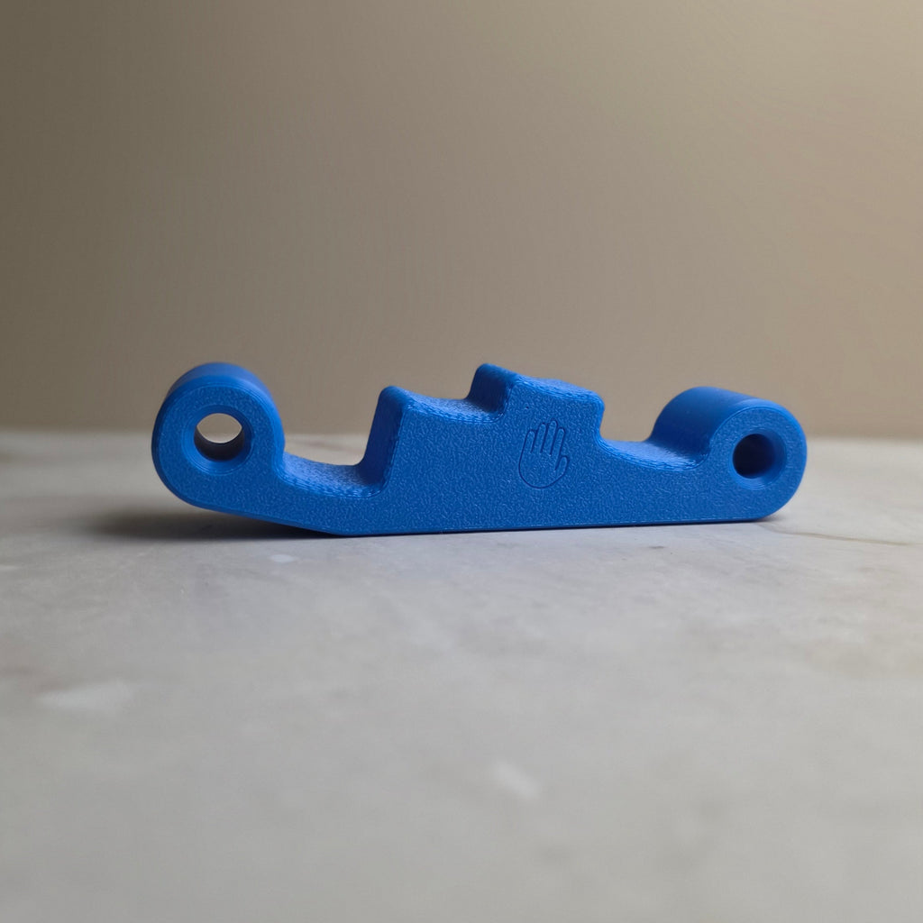 Blue minimalist 25 mm on marble surface